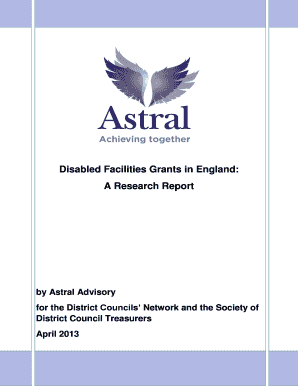 Disabled Facilities Grants in England: A Research Report - districtcouncils