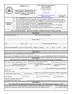 Receipt letter - Consent Form For Fingerprinting And Criminal... - svecsd