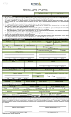 Personal Loans Application