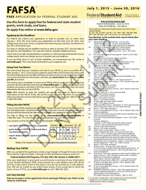 FAFSA Application Form