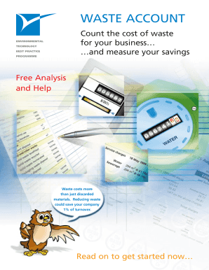Waste Account Balance Sheet