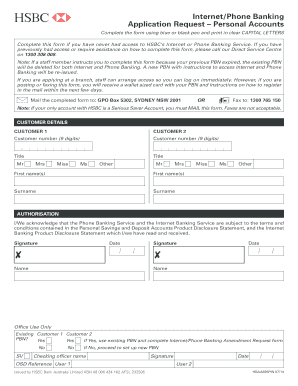 HSBC Internet and Phone Banking Application