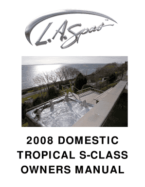 2008 Owner's Manual - Tropical Series Domestic SClass.doc