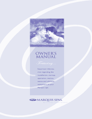Marquis Spa Owner's Manual