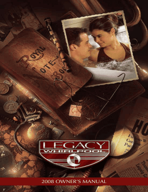 Master Spas Legacy Owner's Manual