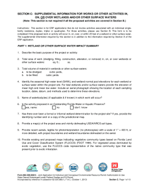 Florida Wetlands Activity Supplemental Form