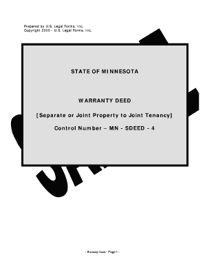 Minnesota Warranty Deed