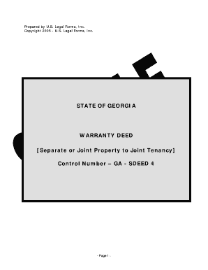 Georgia Warranty Deed