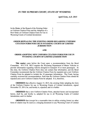Fillable Online Courts State Wy In The Supreme Court State Of Wyoming April Term A Courts State Wy Fax Email Print Pdffiller
