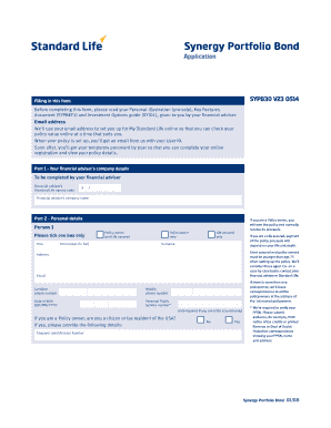 Synergy Portfolio Bond Application