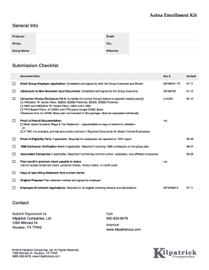 Aetna Small Group Employer Application