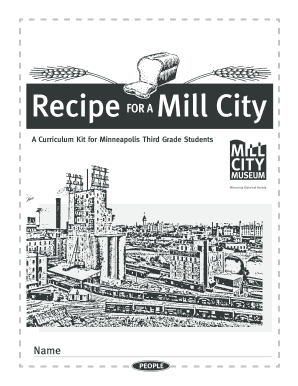 Mill City Recipe Curriculum Kit