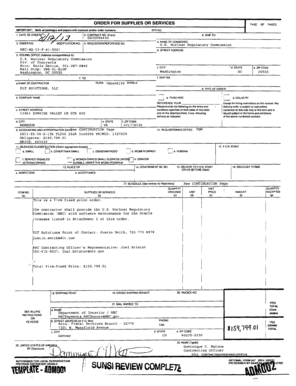 US Federal Purchase Order Form
