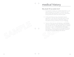 Medical History and Treatment Tracker
