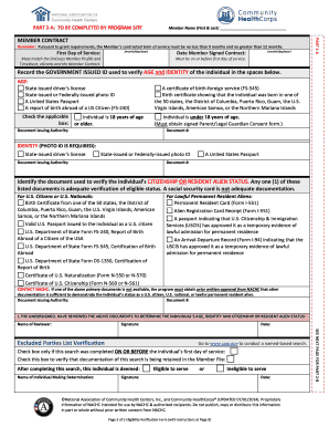 Community HealthCorps Member Contract