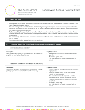 Coordinated Access Referral Form