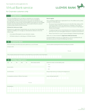 Lloyds Bank Virtual Bank Service Application