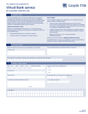 Lloyds TSB Virtual Bank Service Application
