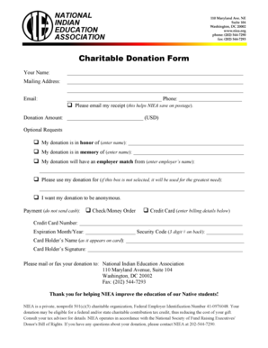 Charitable Donation Form