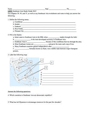Southeast Asia Study Guide