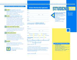 Student Membership Application