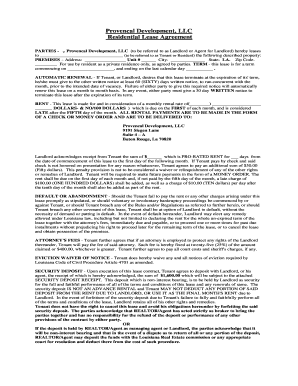 Louisiana Residential Lease Agreement