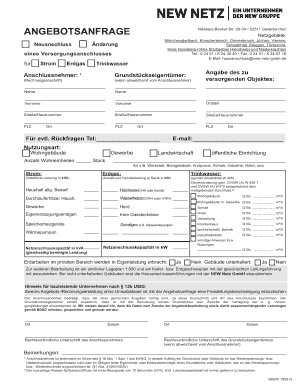 Angebotsanfrage