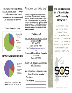 Oregon Lottery Fund Allocation Form