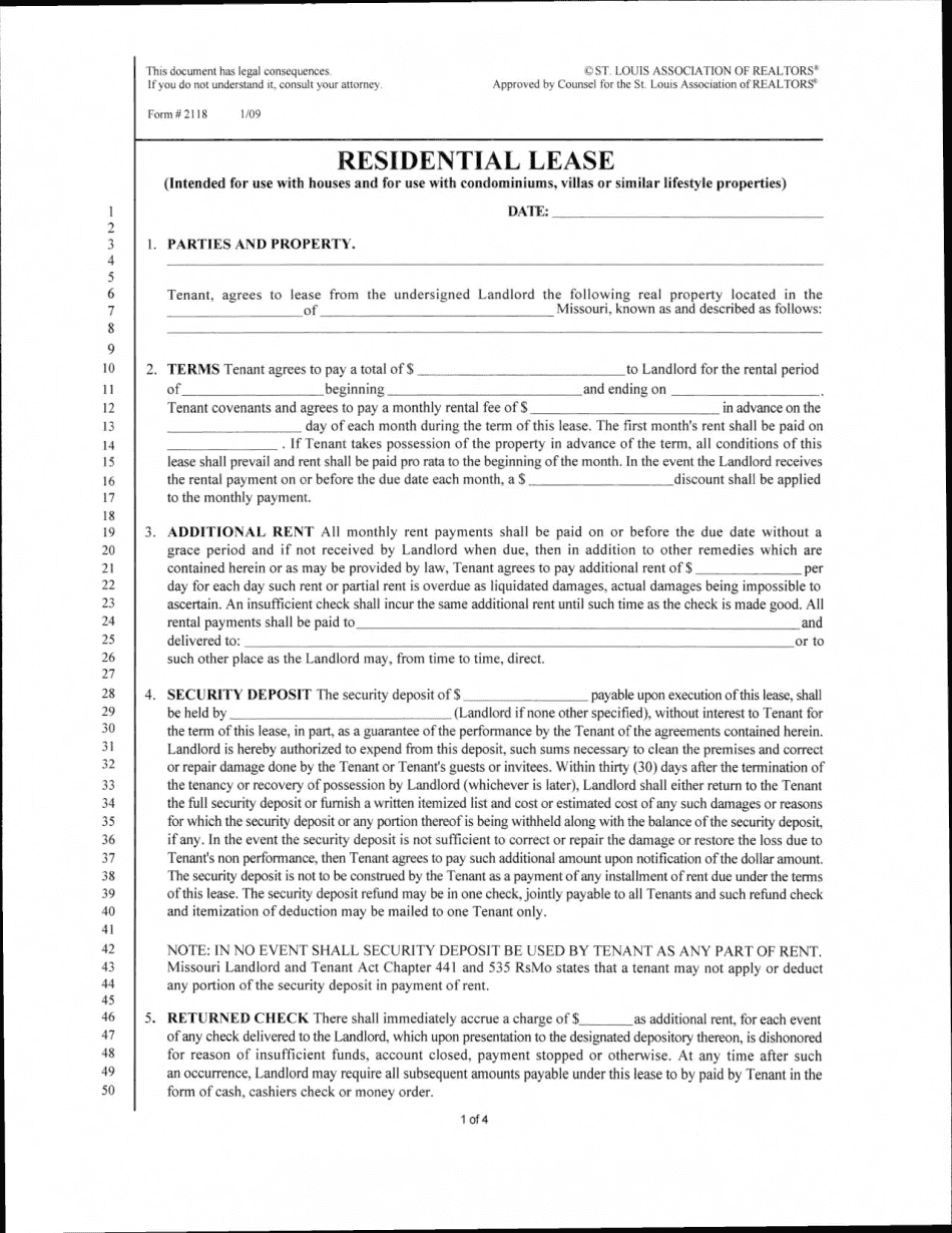 St Louis Association Of Realtors Forms The Basics