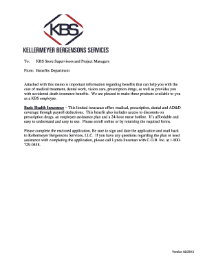 KBS Employee Benefits Enrollment Form