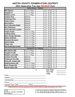 Tree Sale Pre- Order Form - asotincd