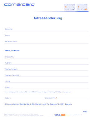 Adressänderung