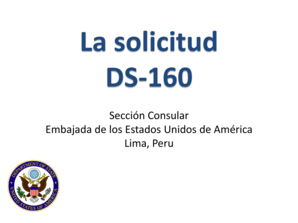Solicitud DS-160