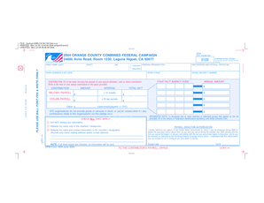 2004 Orange County Combined Federal Campaign Form