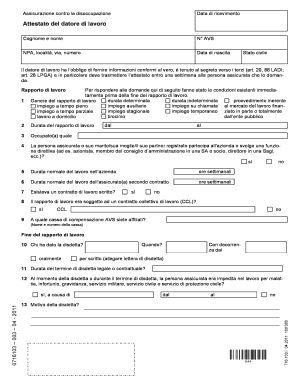 Attestato del datore di lavoro