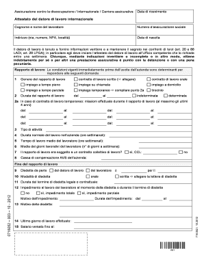 Attestato del datore di lavoro internazionale