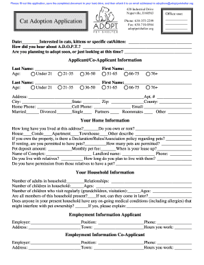 Cat Adoption Application
