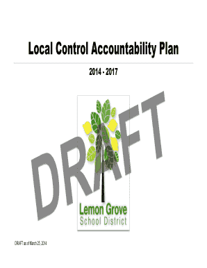 Local Control Accountability Plan Template