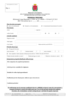 Proroga di tirocinio