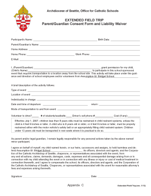 Extended Field Trip Consent Form