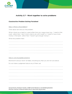 Constructive Problem Solving Factsheet
