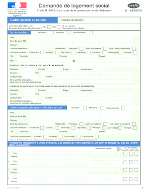 Demande de logement social