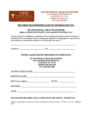 Medical Records Release Authorization