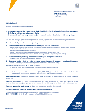 Slovak Electricity Supply Agreement