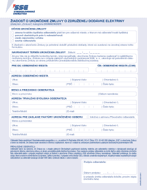 Slovak Electricity Contract Termination Request