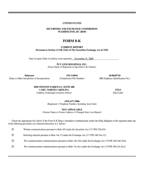 Form 8-K Current Report