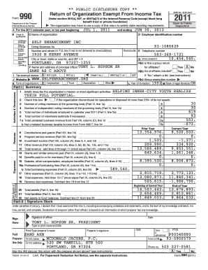 IRS Form 990 2011
