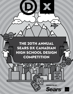Sears DX Canadian High School Design Competition Entry Form