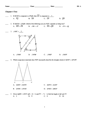 Chapter 4 Test
