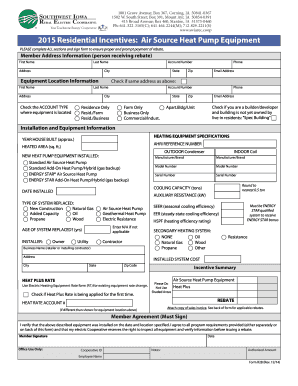 2015 Air Source Heat Pump Rebate Form